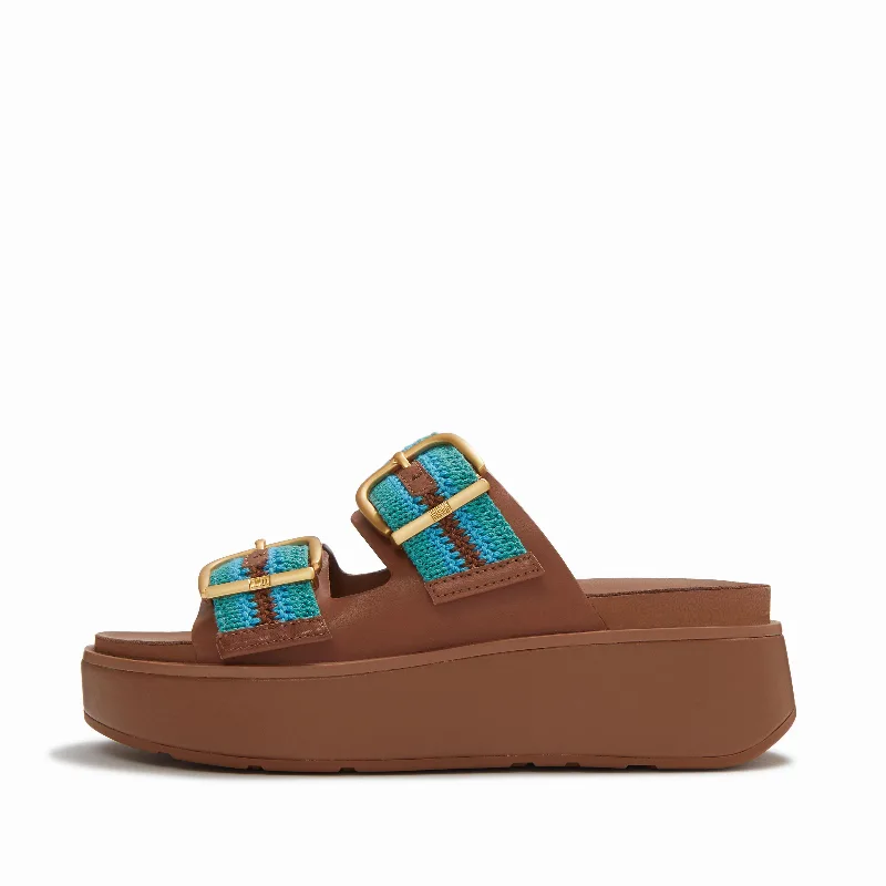 GEN-FF Max Buckle Stripe-Webbing Two-Bar Slides