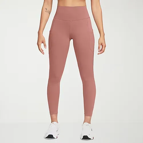 Nike Womens Moisture Wicking Quick Dry High Rise 7/8 Ankle Legging, X-large, Pink