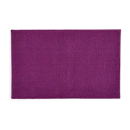 Home Expressions Melange Noodle Memory Foam Bath Rug, One Size, Purple