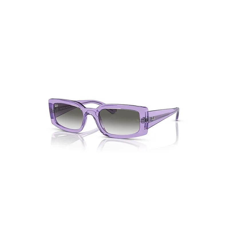 Ray-Ban Kiliane Bio-based Sunglasses Transparent Violet Frame Grey Lenses 54-21