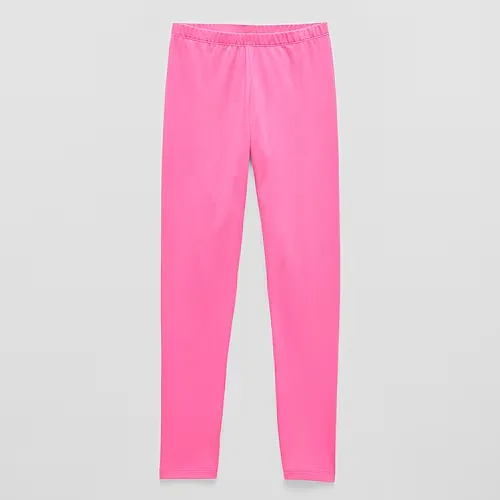 Thereabouts Solid Little & Big Kid Girls Skinny Full Length Leggings, Large (14.5/16.5) Plus, Pink