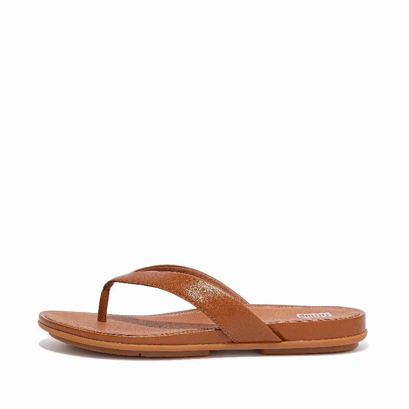 GRACIE Leather Flip-Flops