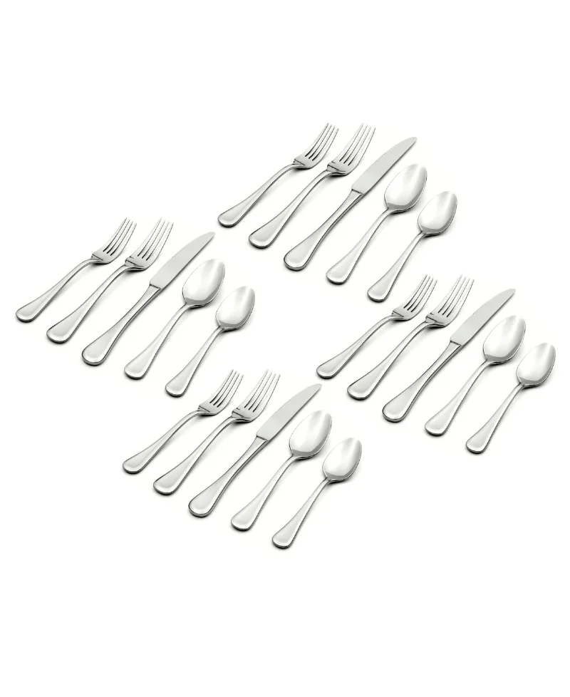 Oneida Virage 20 Piece Everyday Flatware Set, Service For 4 - Metallic and Stainless