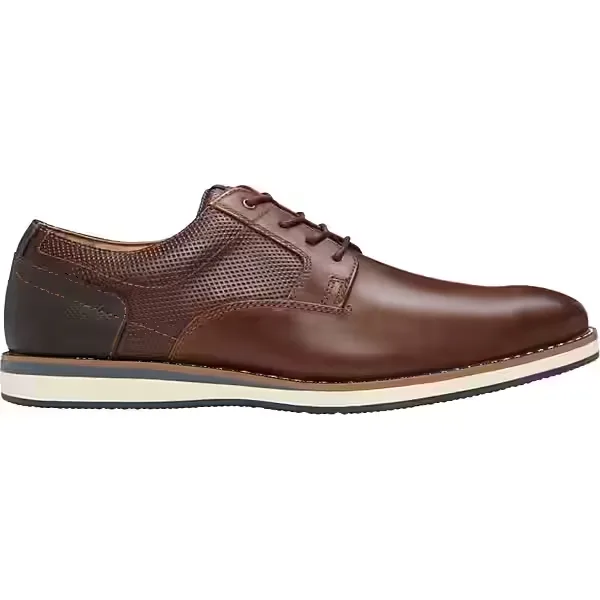 Nunn Bush Men's Circuit Leather Plain Toe Oxfords Brandy - Size: 9 D-Width