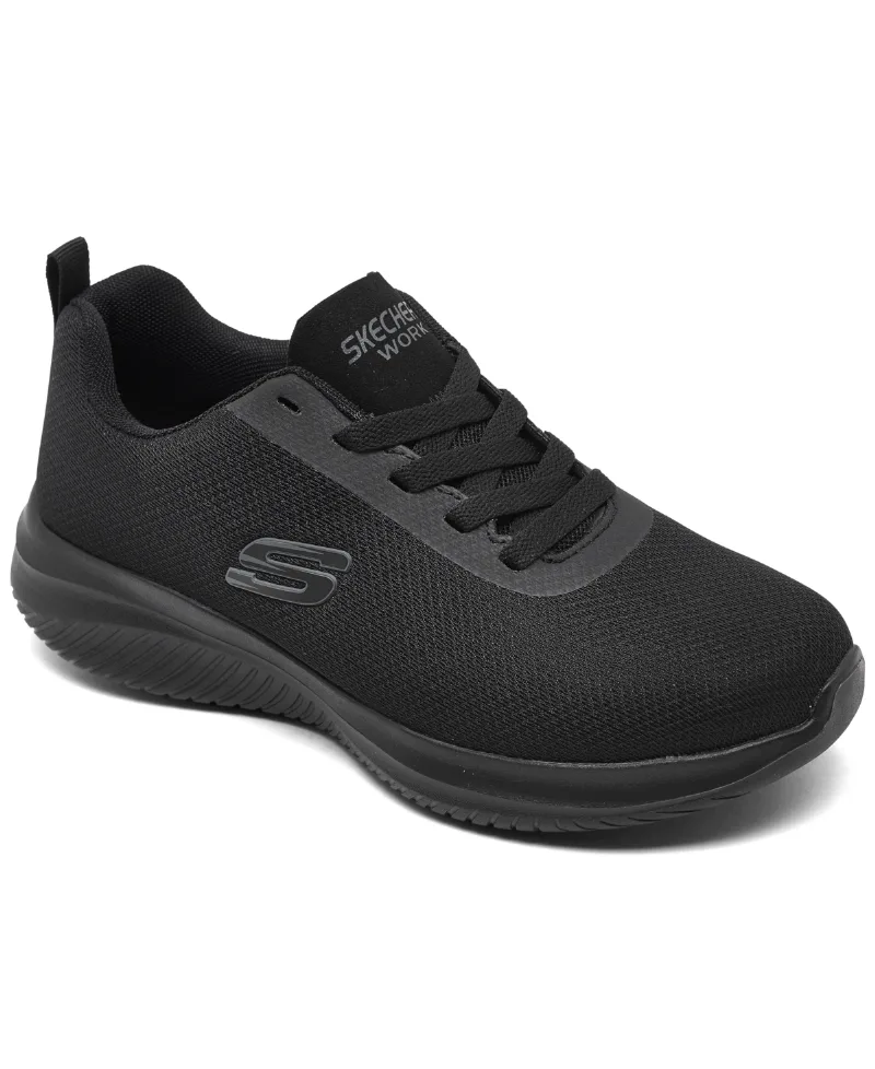 Skechers Women's Ultra Flex 3.0 Sr - Jinie Work Sneakers from Finish Line - Black