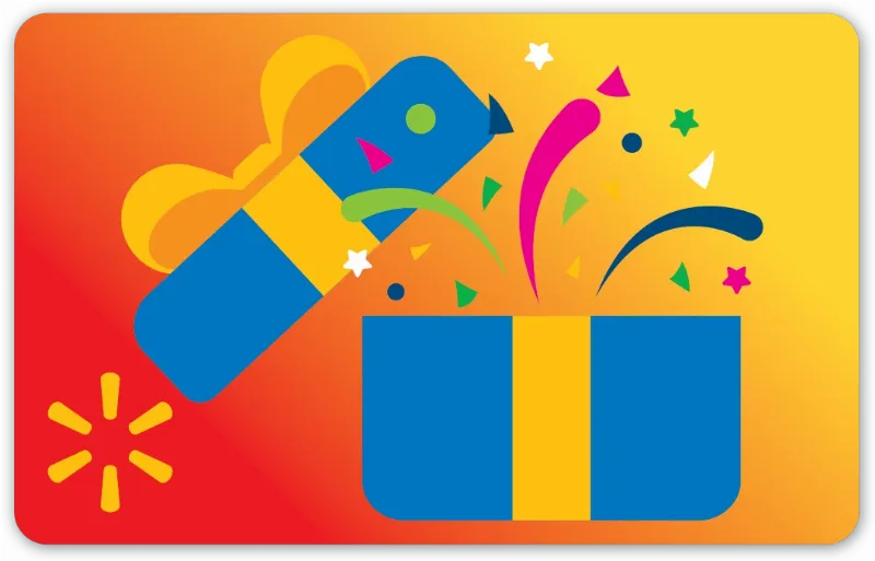 Blue Gift Walmart Gift Card
