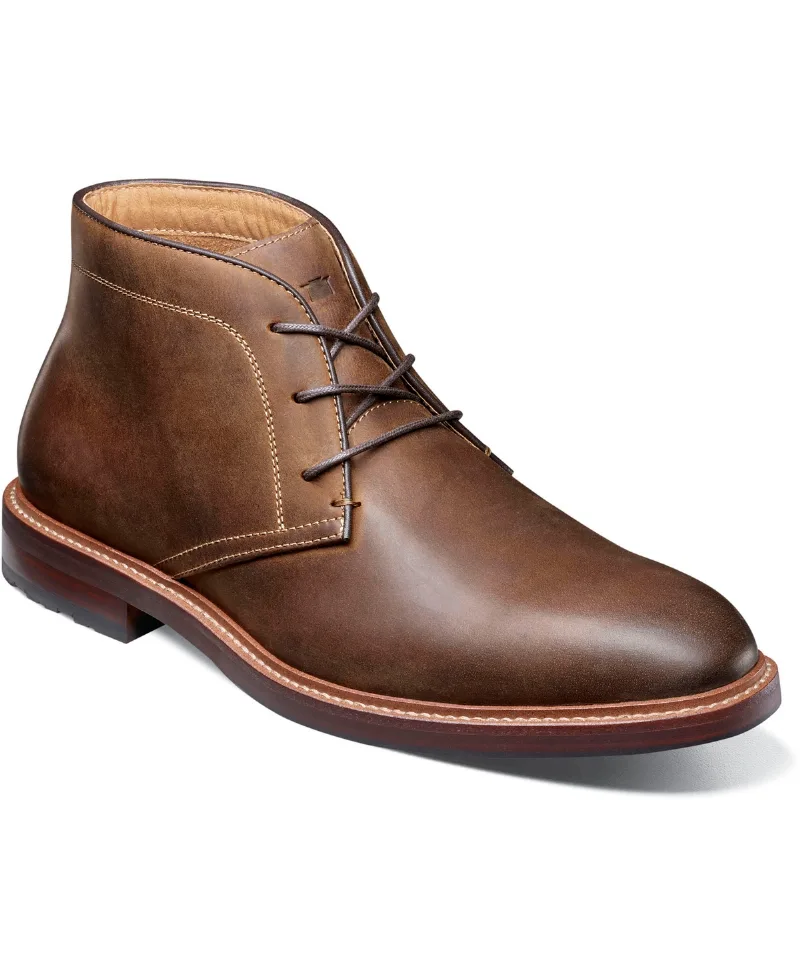 Florsheim Men's Anthem Plain Toe Chukka Boot - Brown