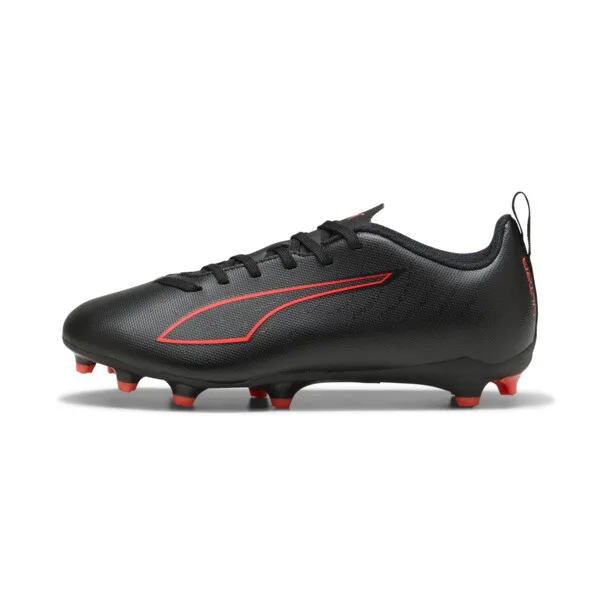 Tacos de Fútbol PUMA Ultra 6 Play Fg/ag para Adolescentes en Talle 21 Negro/PUMA Rojo
