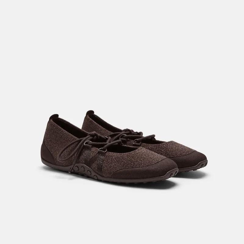 VIVAIA Square-Toe Hybrid Mary Janes (Cecily)|DARK CHOCOLATE|9-9.5