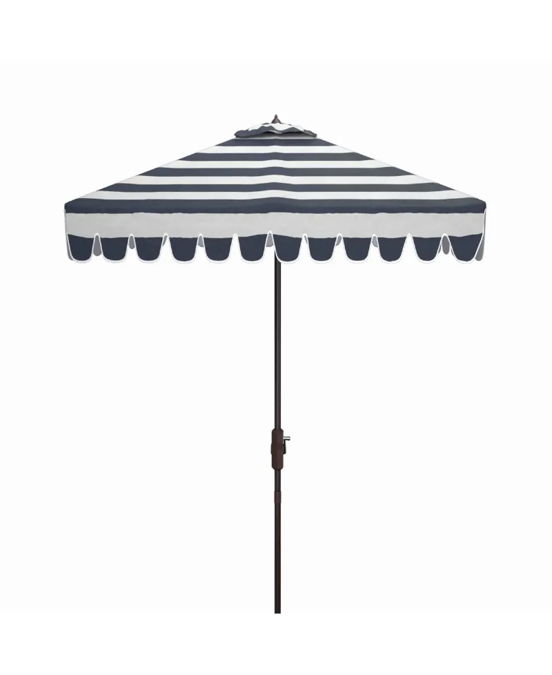 Vienna 7.5' Square Umbrella - Navy, White