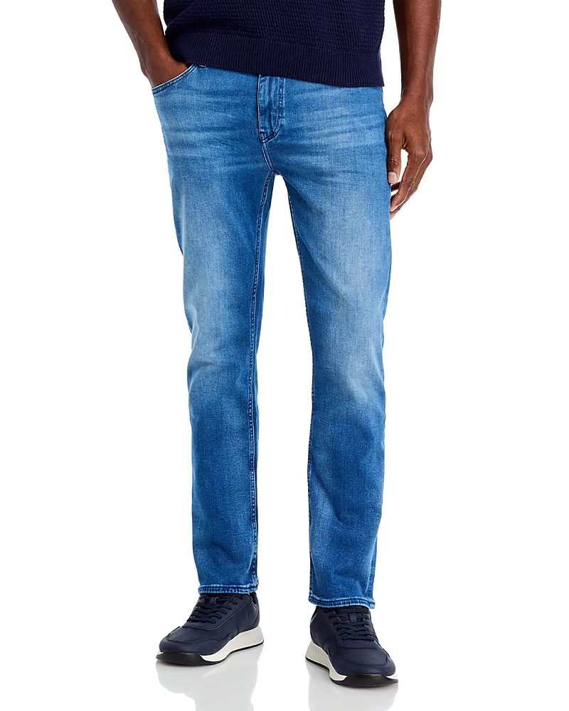 Boss Delaware Slim Fit Jeans in Medium Blue