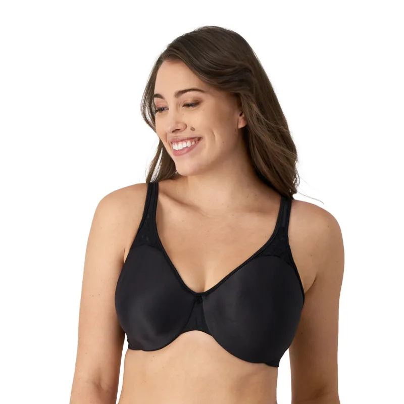 Bali Women's Passion for Comfort Seamless Underwire Minimizer Bra 3385 - Black