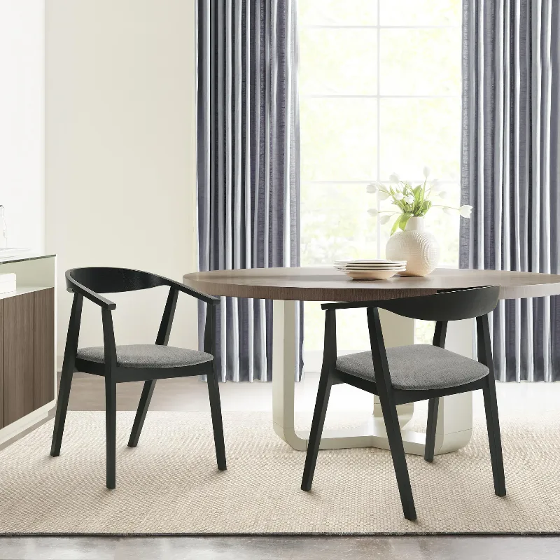 Ashley Santana Dining Chair (Set of 2), Charcoal/Black