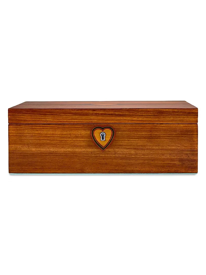 Wolf Ballet Musical Jewelry Box - Walnut Wood