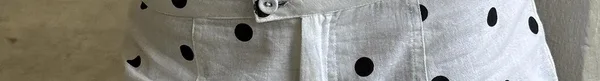 Appreciation Tailored Mini Shorts White Polka