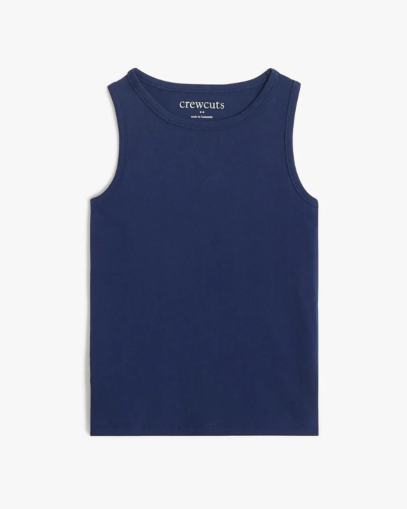 Girls' 100% cotton jersey scoopneck tank top