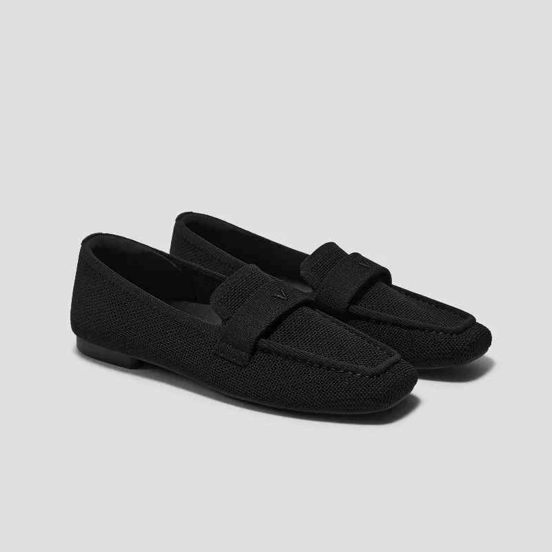 VIVAIA Square-Toe Icon Loafers (Silvie)|BLACK LATTICE|US 10