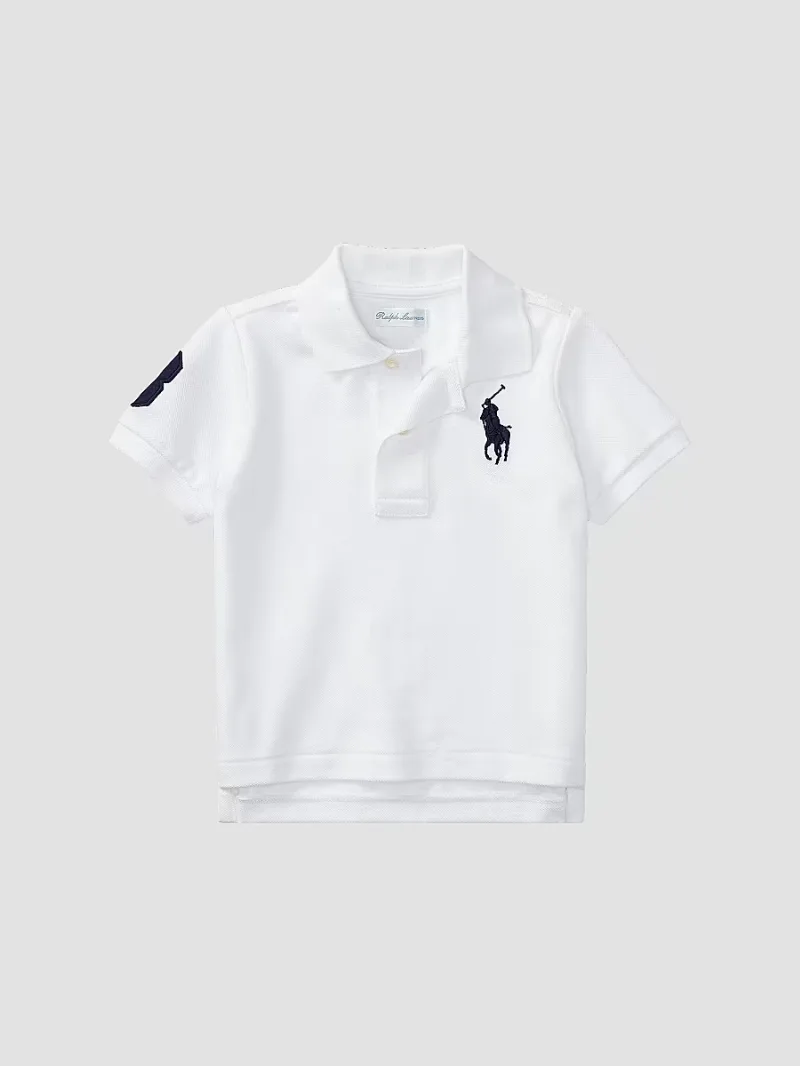 Polo Ralph Lauren Boy's Baby Boy's Knit Polo - White - Size 12 Months