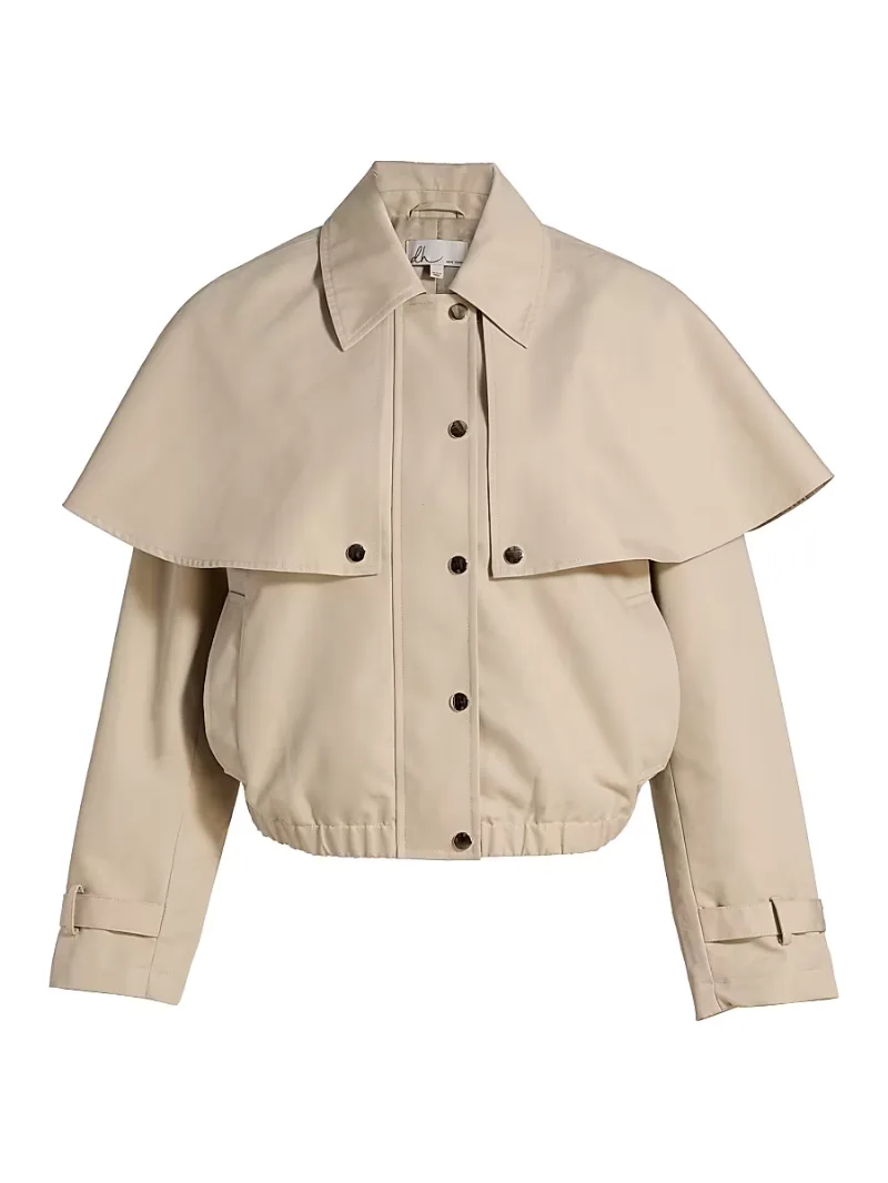 dh New York Women's Lyla Layered Cotton-Blend Jacket - Stone - Size Large