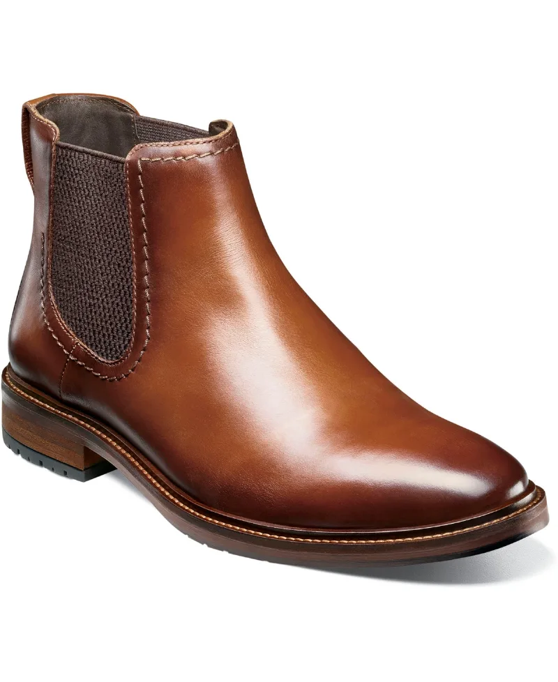 Florsheim Men's Forge Plain Toe Gore Boot - Cognac