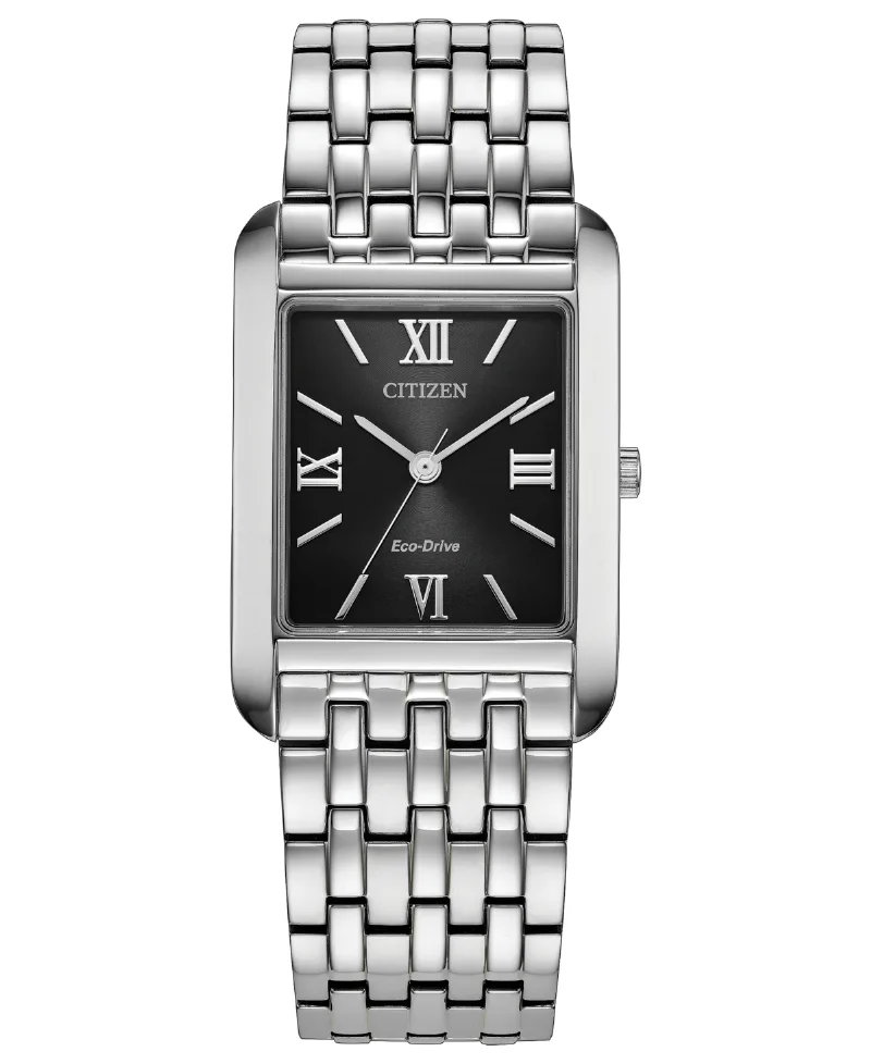 Citizen Men's Classic Silver-Tone Stainless Steel Bracelet Watch 26.5mm - Silver