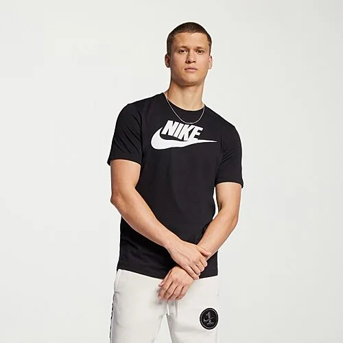 Nike Mens Crew Neck Short Sleeve Regular Fit Graphic T-Shirt, X-large, Black