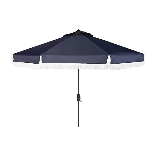 Safavieh Milan Patio Collection Patio Umbrella, One Size, Blue