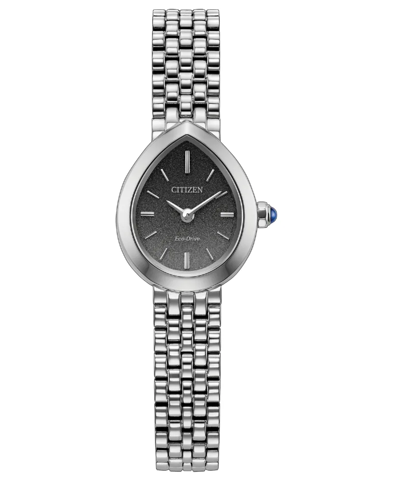 Citizen Women's Mini Rainell Silver-Tone Stainless Steel Bracelet Watch 20mm - Silver
