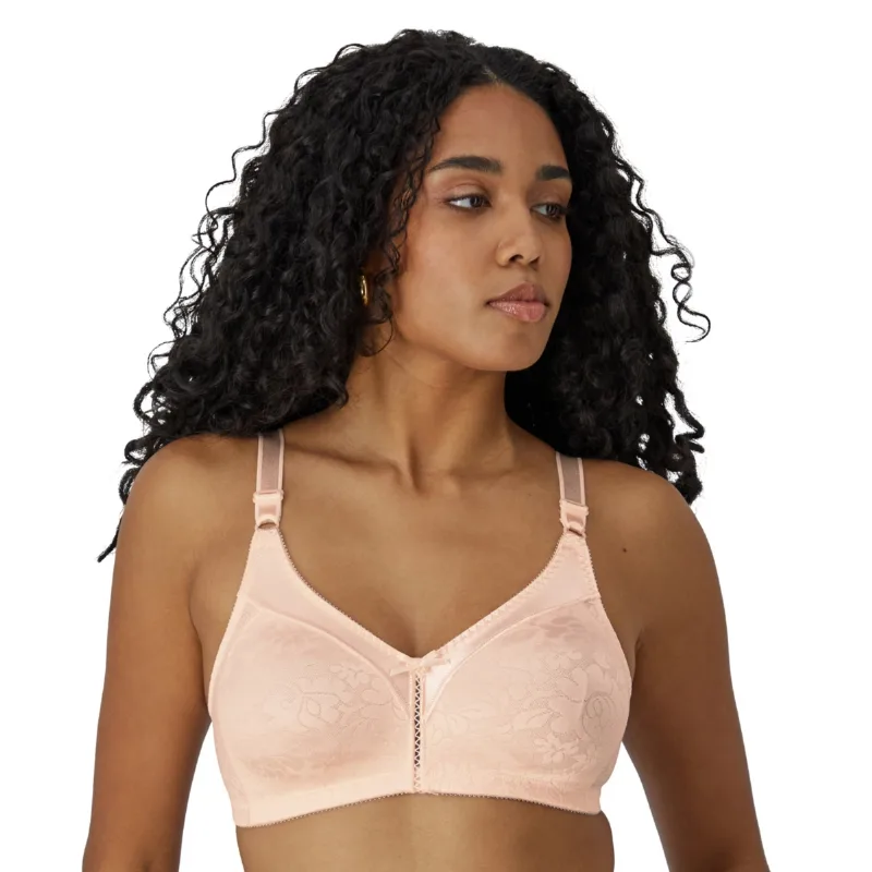 Bali Double Support Spa Closure Wireless Bra 3372 - Pink Bliss