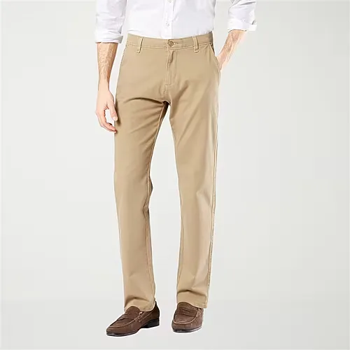 Dockers Ultimate Chino With Smart 360 Flex Mens Classic Fit Big and Tall Flat Front Pant, 50 30, Beige