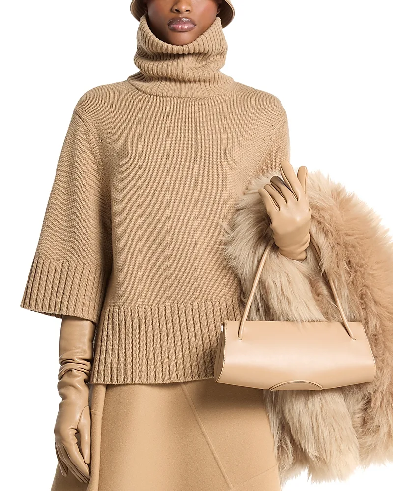 Michael Kors Collection Cashmere Funnel Neck Top