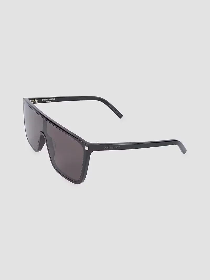 Saint Laurent Men's 99MM Mask Sunglasses - Black