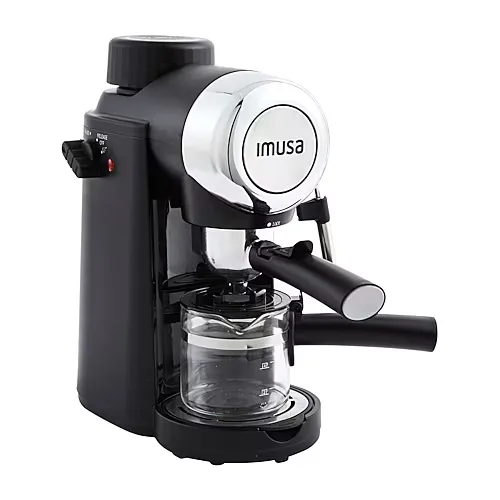 IMUSA Espresso + Cappuccino 4-Cup Coffee Maker, One Size, Black