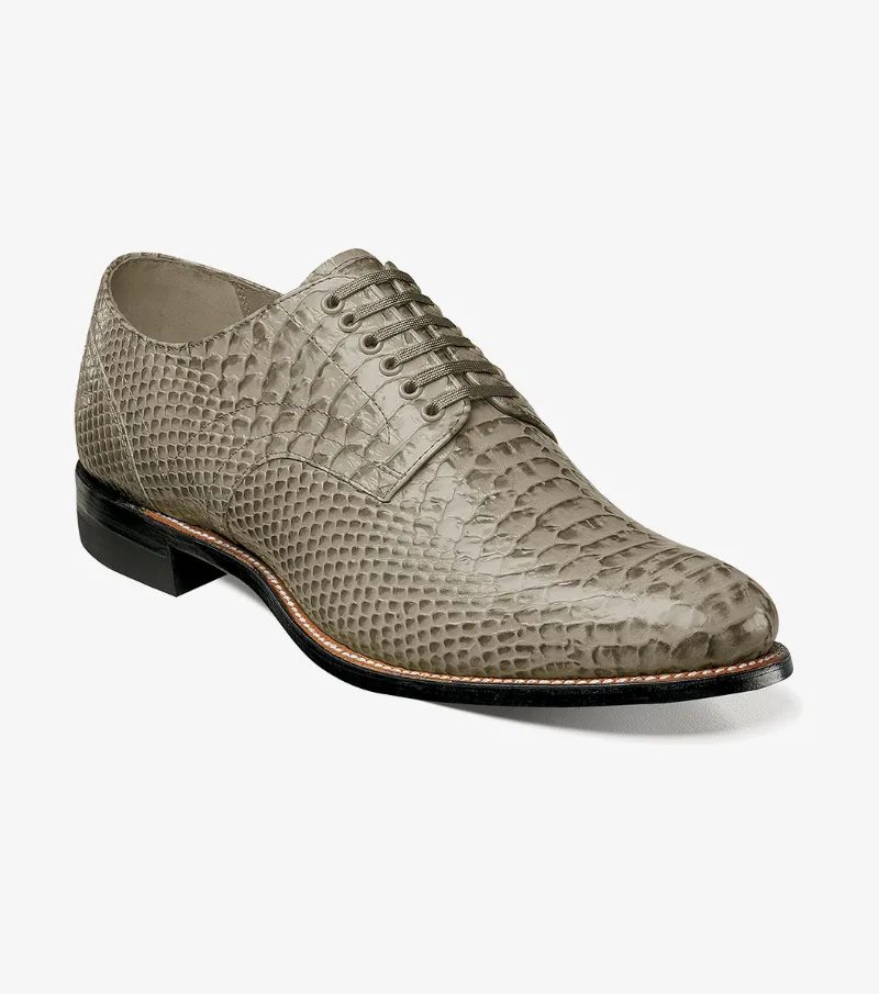 Stacy Adams Shoes Madison Anaconda Plain Toe Oxford Gray Size 11.5