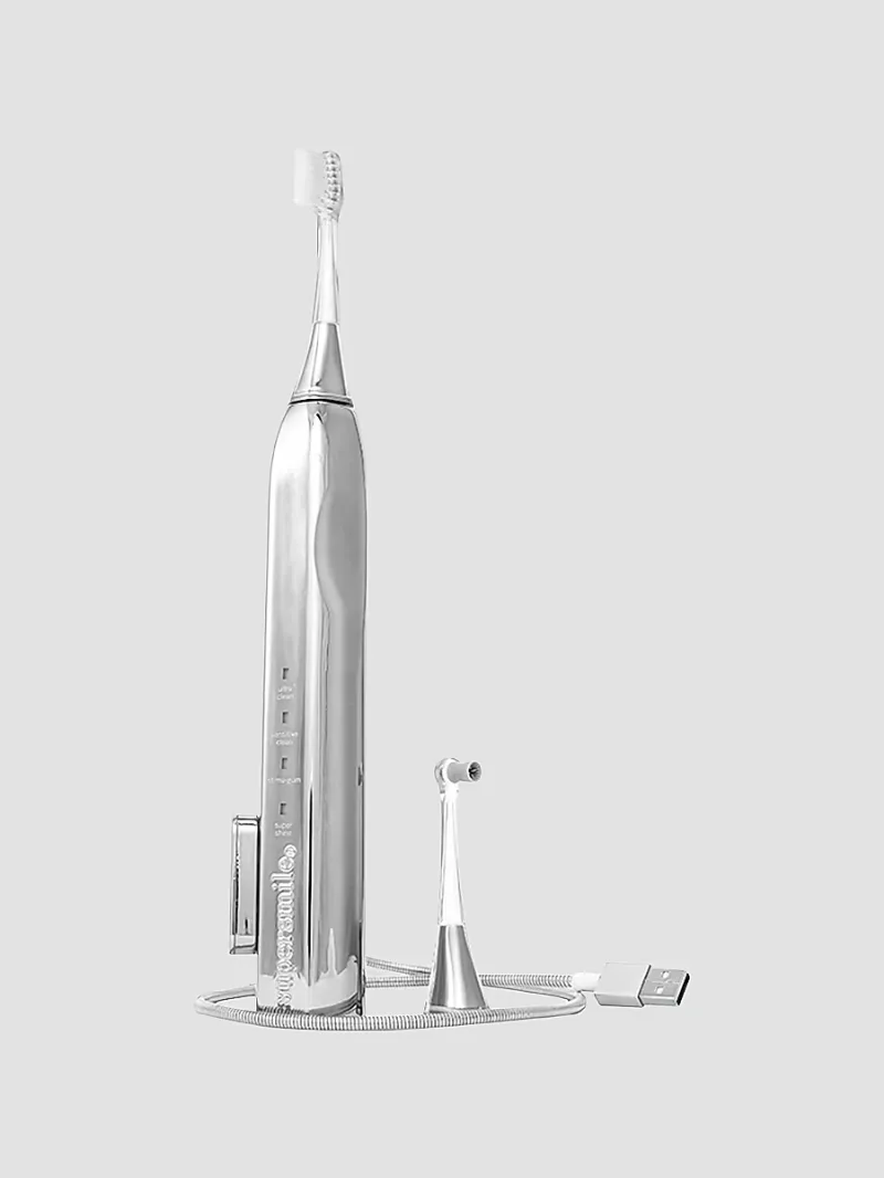 supersmile Zina45 Sonic Pulse Toothbrush - Chrome Silver