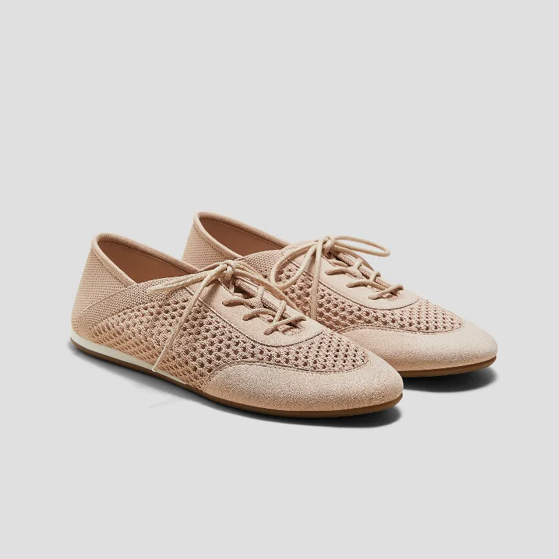 VIVAIA Round-Toe Lace-Up Mesh Sneakers (Yara)|SHELL TINT|US 5