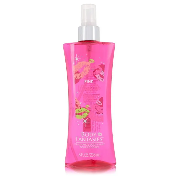 Body Fantasies Signature Pink Vanilla Kiss Fantasy Perfume 8 oz Body Spray for Women