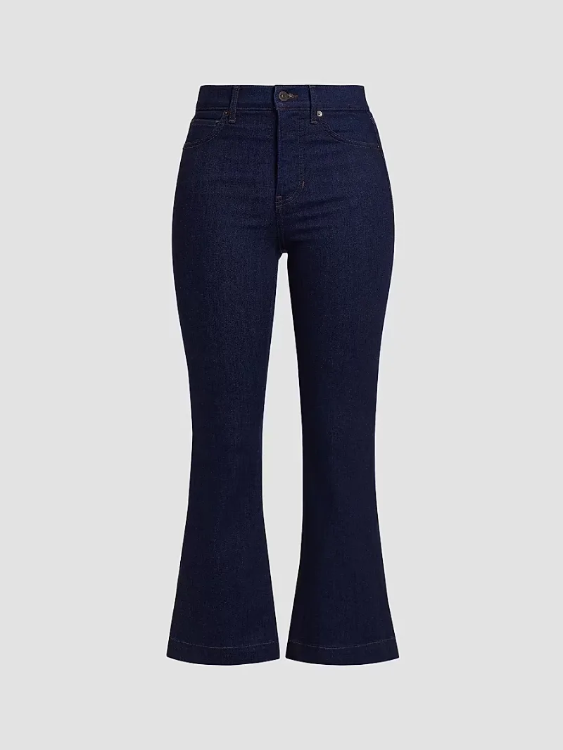 Women's Carson High-Rise Ankle-Flare Jeans - Indigo Rinse - Size 27