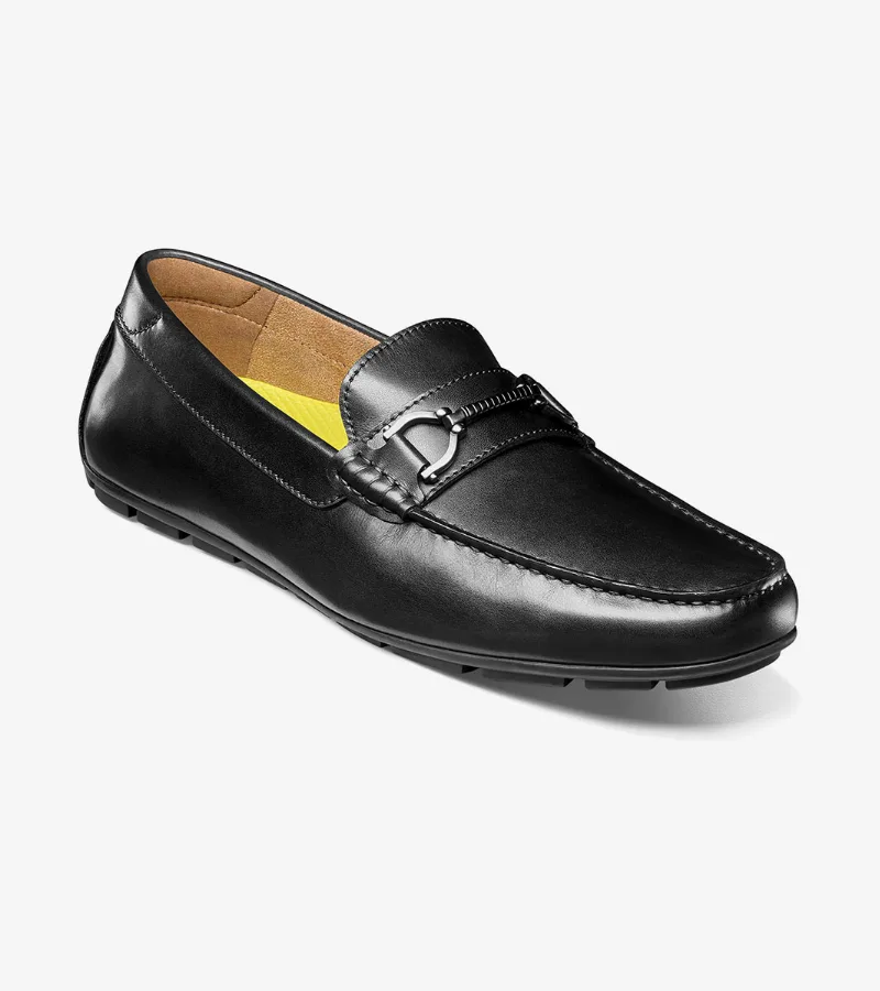 Florsheim Shoes Motor Moc Toe Bit Driver Black Size 7