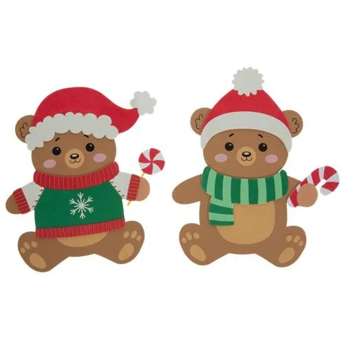 Holiday Bears Dress Up Foam Craft Kit
