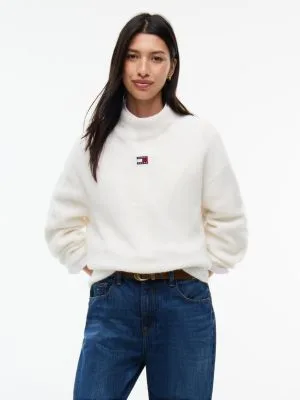 Tommy Jeans Badge Mockneck Sweater