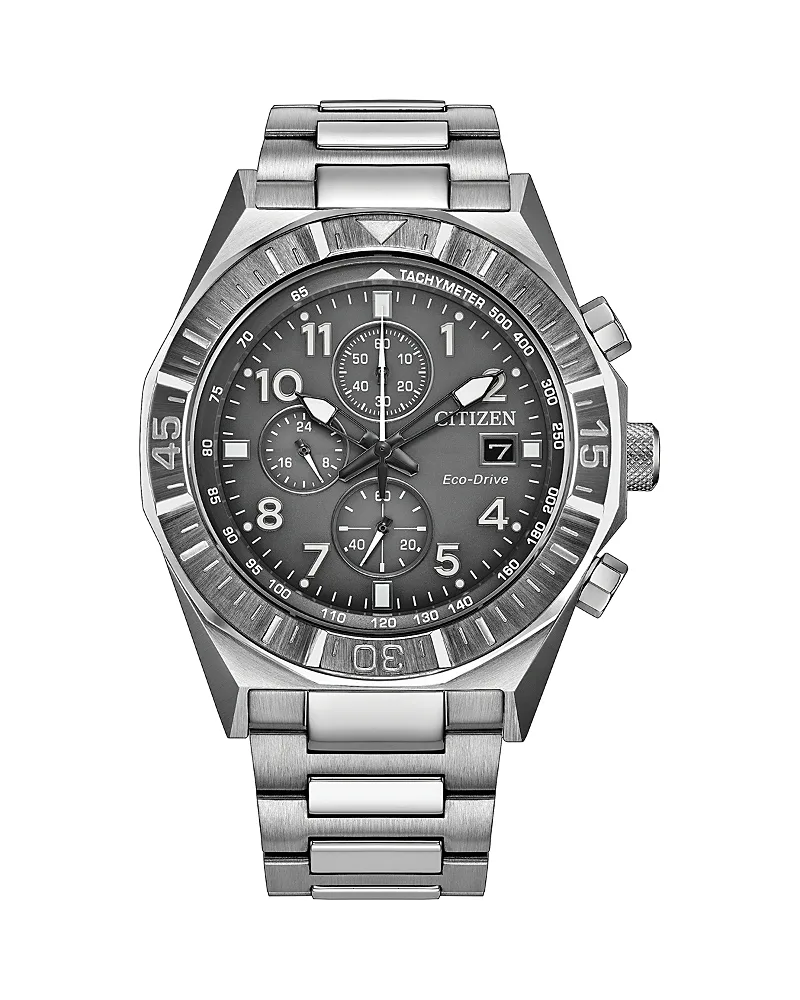 Citizen Nighthawk Chronograph Stainless Steel Bracelet Watch, 42mm