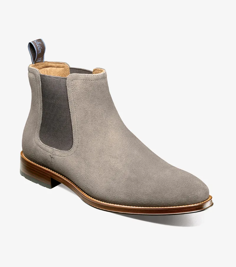 Florsheim Shoes Rucci Lug Plain Toe Chelsea Boot Charcoal Size 8