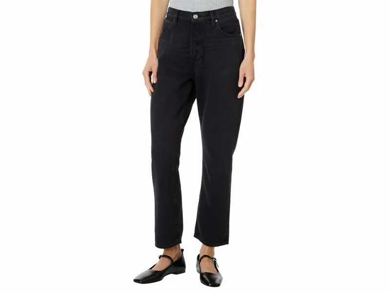 Paige Billy Crop Covered Button Fly in Dark Dawn Distressed (Dark Dawn Distressed) Women's Jeans