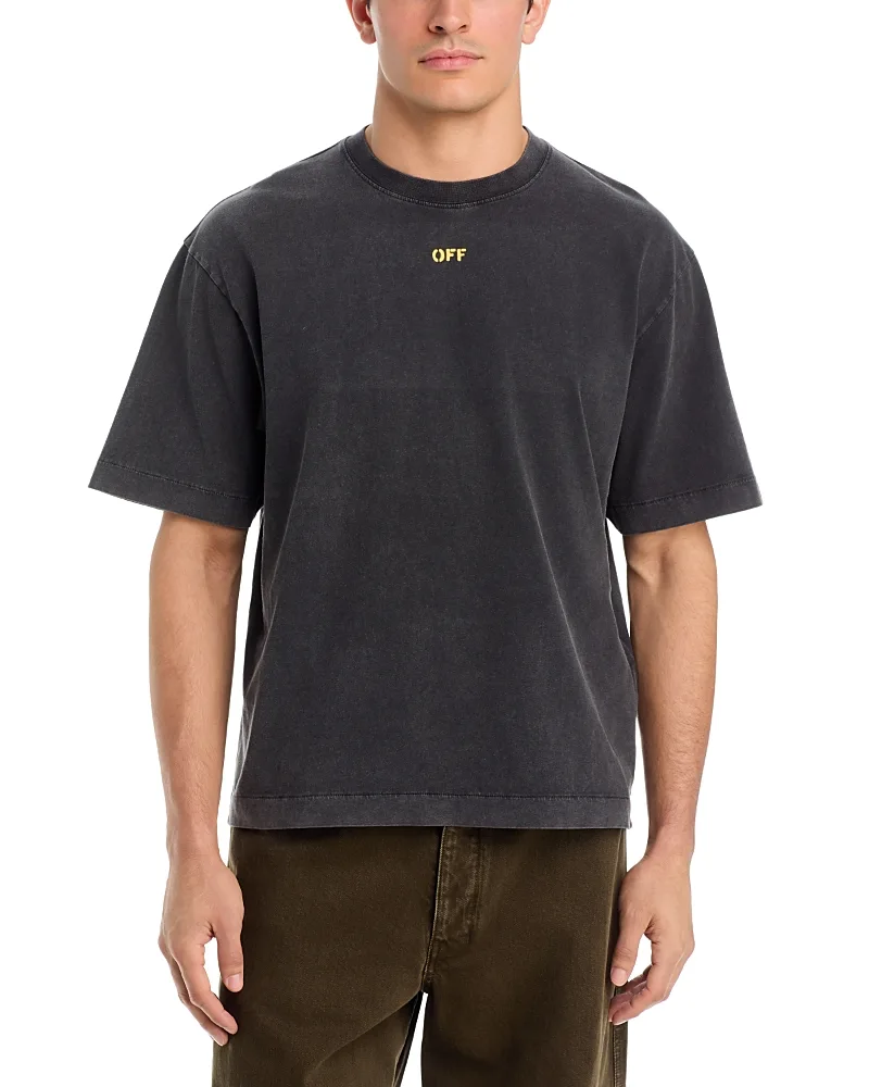 Off-White Fallen Caravaggio Logo Graphic T-Shirt