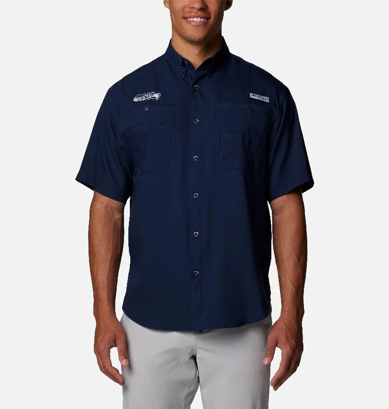 Columbia Men's PFG Tamiami Short Sleeve Shirt - Seattle Seahawks-