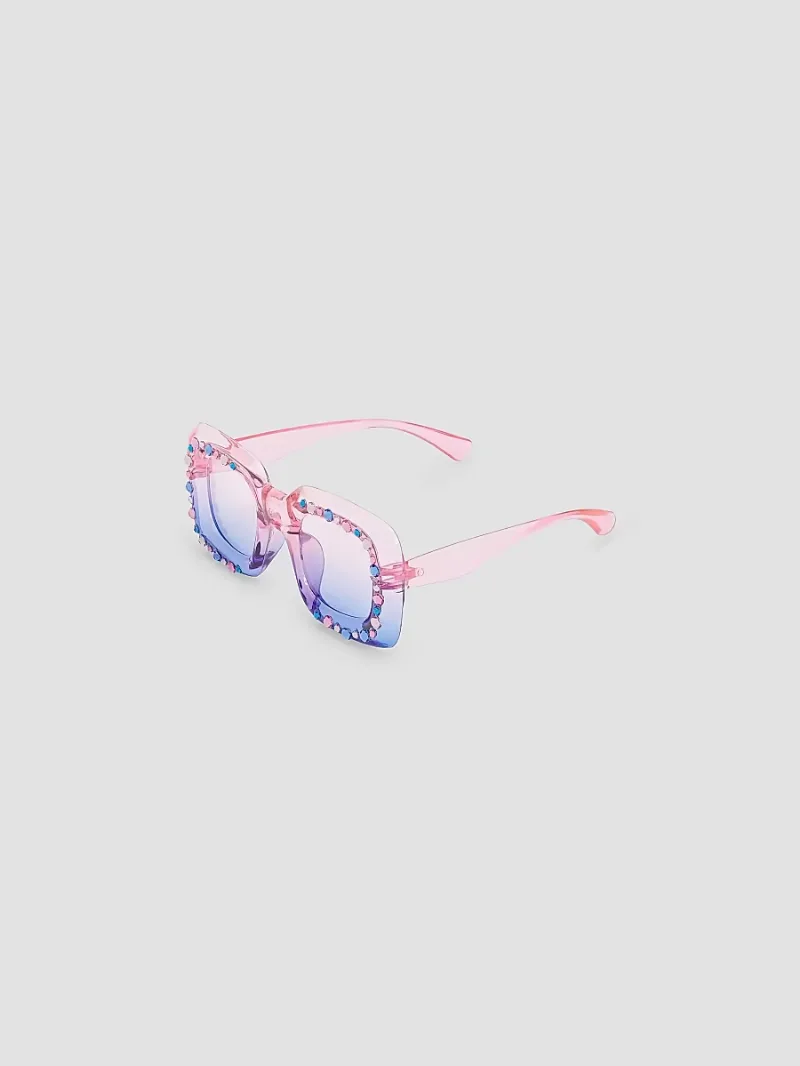 Bari Lynn Girl's Girl's Crystal-Embellished Ombré Sunglasses - Multi