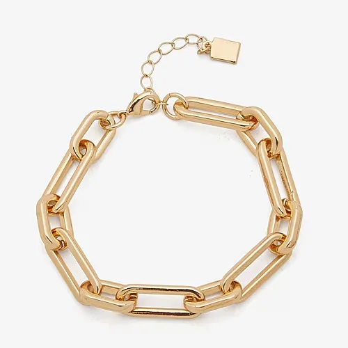 Worthington Womens 7.5 Inch Link Bracelet, One Size, Yellow
