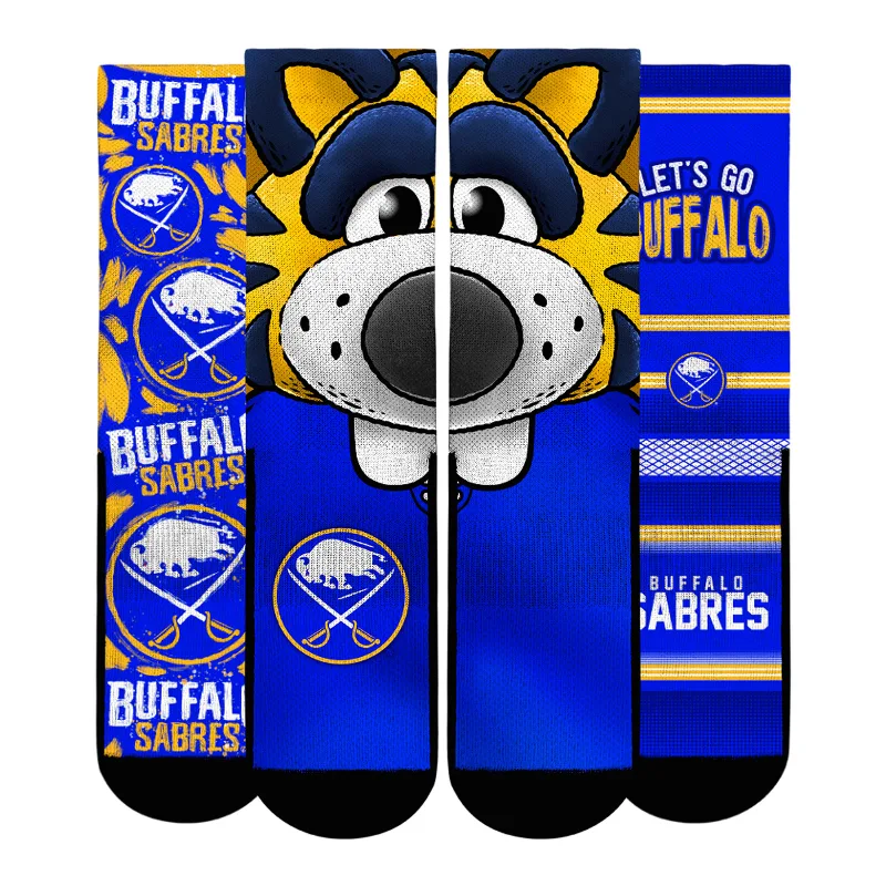 Youth Rock Em Socks  Buffalo Sabres Fan Favorites Three-Pack Crew Socks Set