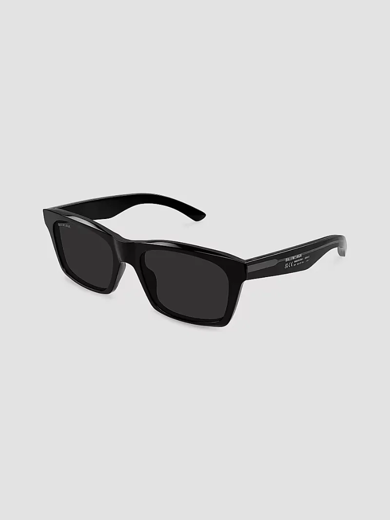 Balenciaga Men's Soho 56MM Square Sunglasses - Black